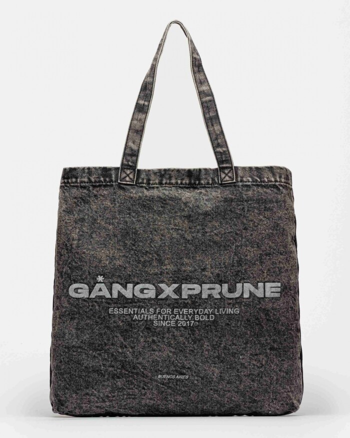 Bolso Gang Tote en Jean Negro