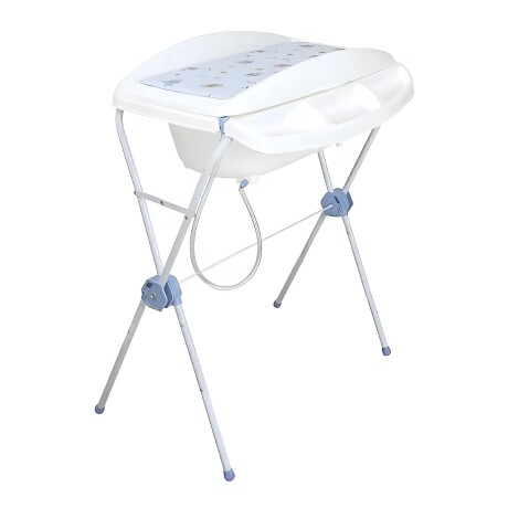 Bañito Catre Plegable para Bebe con Cambiador Bebesit Shower Azul