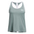 Tech Knockout Tank-PNK GRN-348