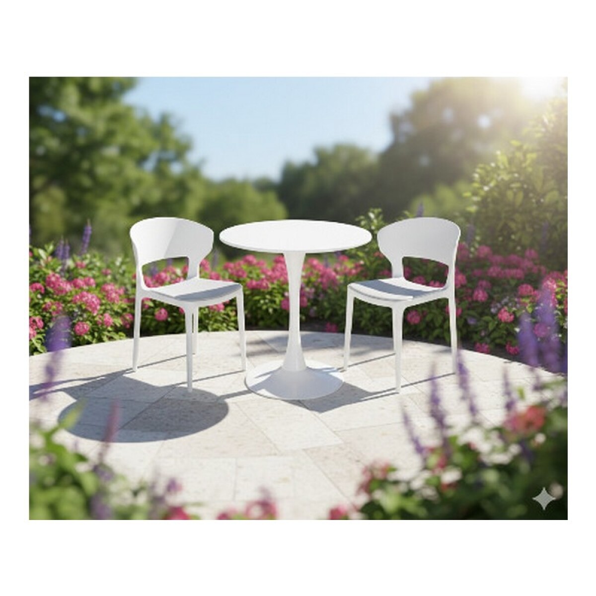 JUEGO DE JARDIN MESA+ 2 SILLAS 