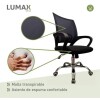 Silla ejecutiva ergonómica Ezri respaldo Mesh negro Premium Negro