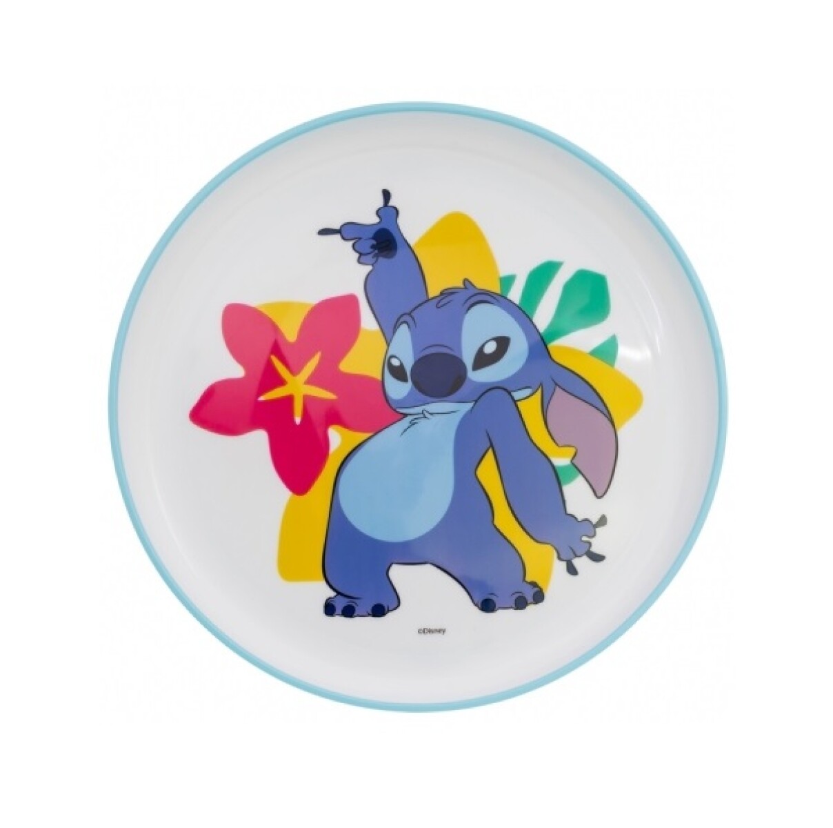Plato Infantil Stitch Bicolor 