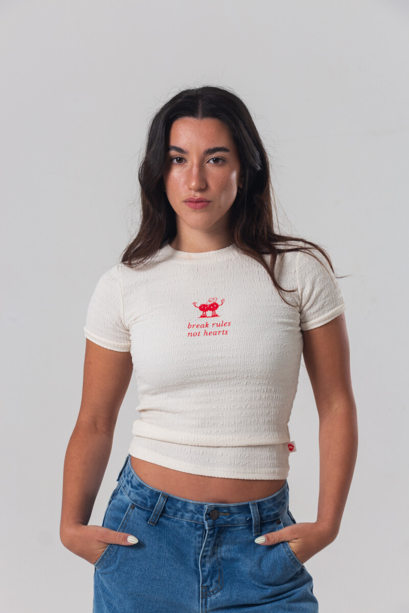Remera Pulau Cherry - Blanco 