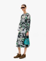 Vestido Midi Estampado Floral multicolor