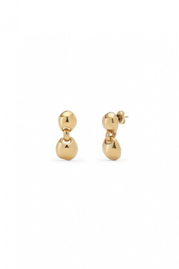 PENDIENTES EN ALEACIAÓN DE METALES BAÑADA EN ORO 18K CON BOLA PEQUEÑA Pendiente