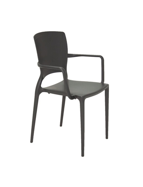 SILLA SOFIA C/POSABRAZOS 59X53X84CM GRAFITO SILLA SOFIA C/POSABRAZOS 59X53X84CM GRAFITO
