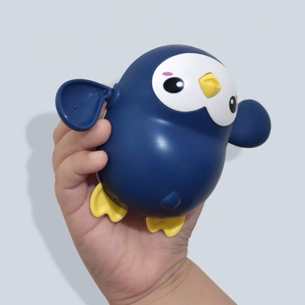 Pinguino Nadador Juguete A Cuerda Ducha Baño Niños Bebes Variante Color Azul