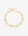 Chokers Metal Choker Boquitas Con Strass - Dorado