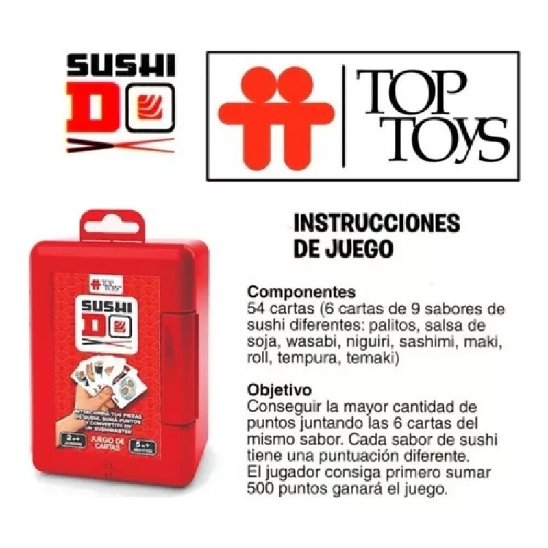Juego De Cartas Sushi Do Top Toys Juego De Cartas Sushi Do Top Toys