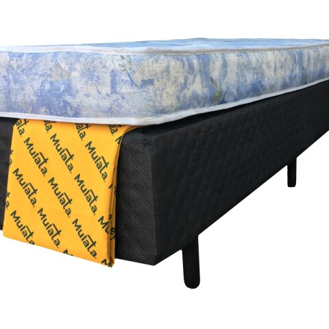 Sommier AUSTRAL - 1 Plaza - Espuma - Reversible - Suave - Base Box Madera - 80x188x53 cm Sommier AUSTRAL - 1 Plaza - Espuma - Reversible - Suave - Base Box Madera - 80x188x53 cm