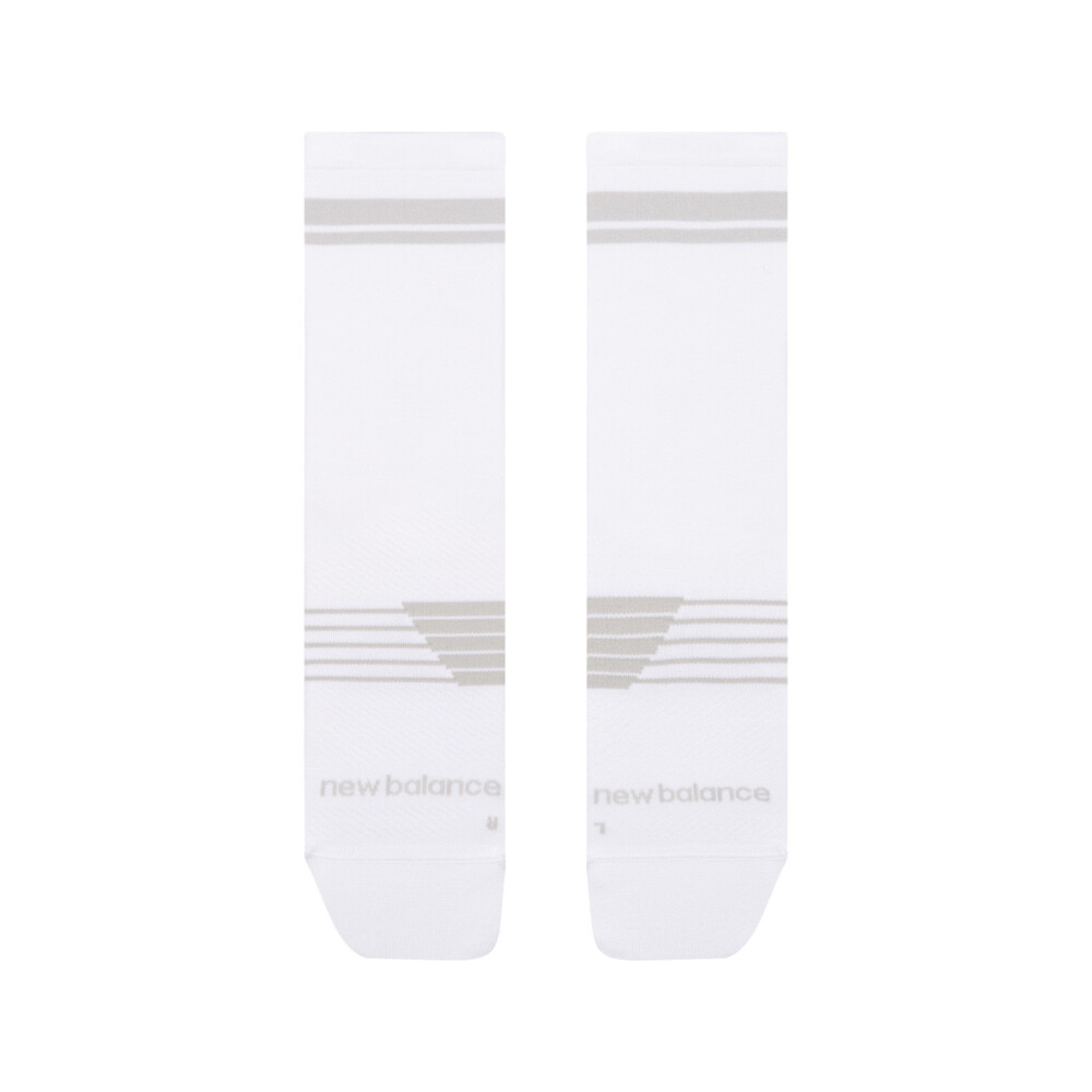 Medias Running Pro Run Crew 1 Pair Unisex White