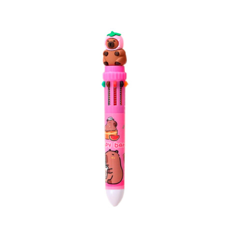 Lapicera De Capibara Rosa