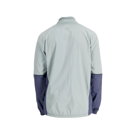 Campera New Balance GRAPHIC IMPACT RUN PACKABLE Grey & Indigo