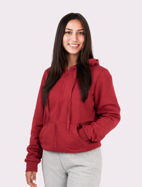 CAMPERA UNISSEX BÁSICA ADULTO ROJO