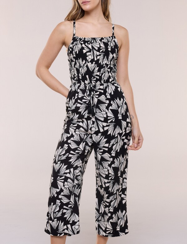 Enterito Crop Frunces NEGRO/CRUDO