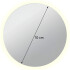 Espejo Redondo Con Luz Led 70cm Modelo Led-m-04 ESPEJO REDONDO LED-M-04 70X70