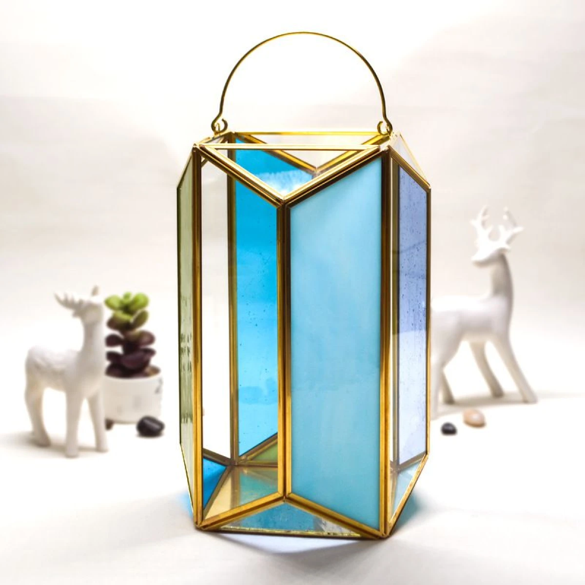 Farol Charlie Acero Inoxidable Alto 28cm x Ancho 18cm x Largo 18cm 