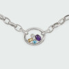 Colgante y cadena Petra de plata con piedras semipreciosas y brillante. Colgante y cadena Petra de plata con piedras semipreciosas y brillante.