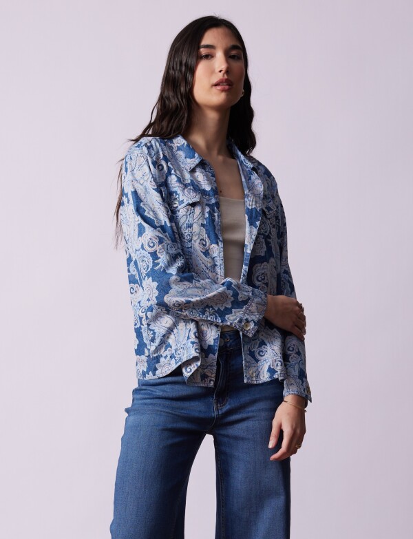 Camperita Tencel Arabescos AZUL/MULTI