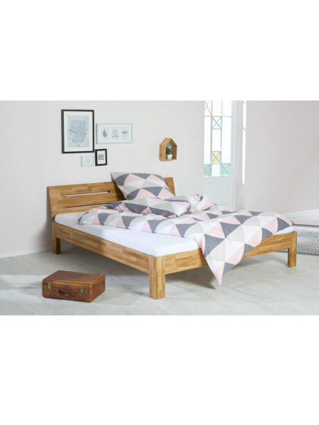 Estructura cama OLSKER King 180x200 roble Estructura cama OLSKER King 180x200 roble