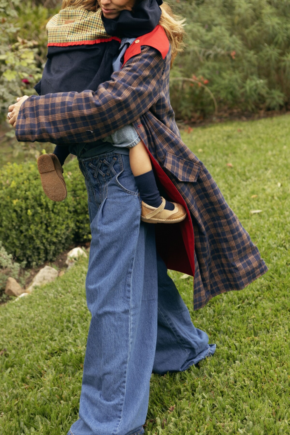 Garden Coat Rojo / Azul