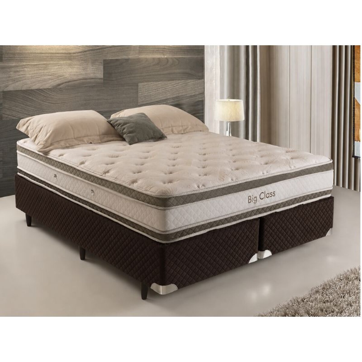 SOMMIER QUEEN DE RESORTES Y ESPUMA - BIG CLASS 