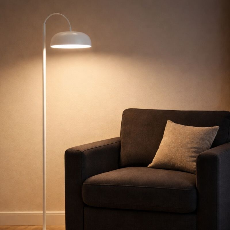PAULINE DE PIE Lámpara De Pie Pauline Blanca