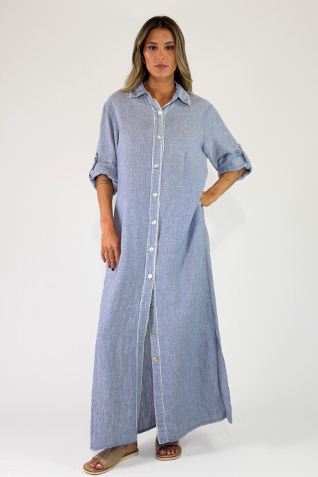 VESTIDO LEBLON Celeste