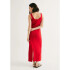 VESTIDO MIDI FEM VERMELHO ESCURO