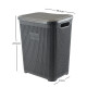 Canasto organizador para ropa 45lts GRIS