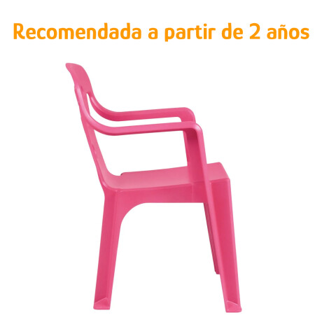 Set X4 Sillas Infantiles Apoya Brazos 40kg Protección UV Rosa