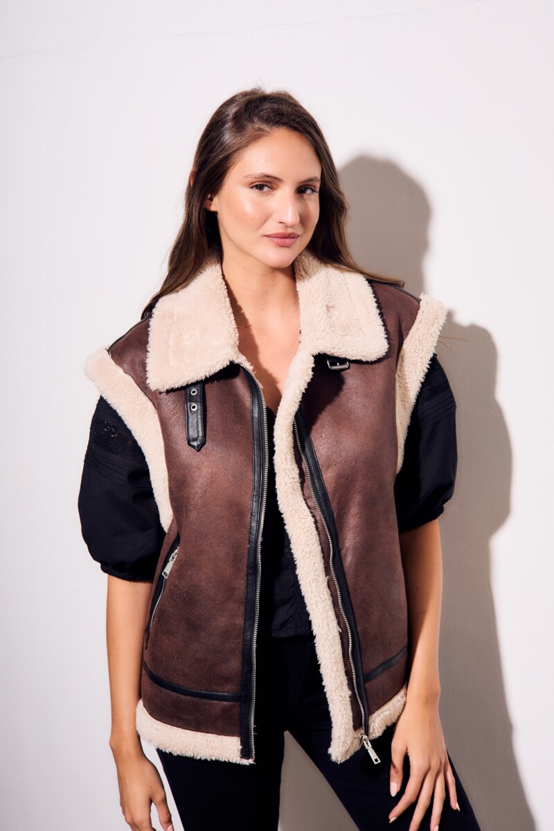 Chaleco Gamulan Marron