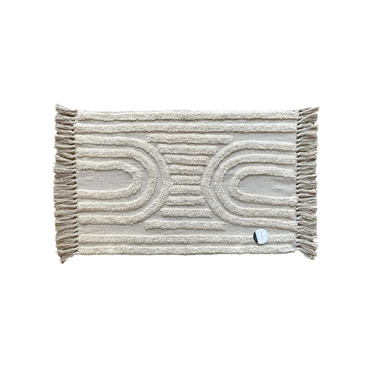 Alfombras de Baño Freece con Flecos 50x80 - Semicirculos 