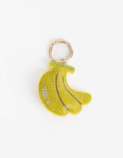 Llavero Strass Llavero Y Bag Charm Banana Strass - Amarillo Medio
