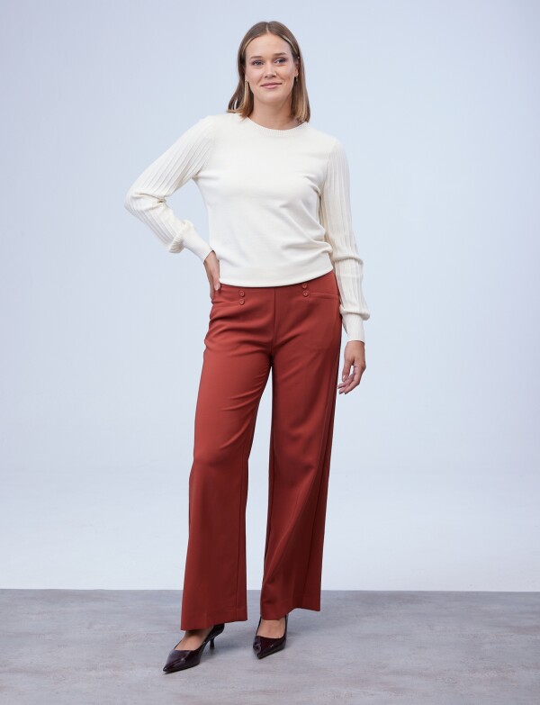 Pantalon Wide Leg TERRACOTA