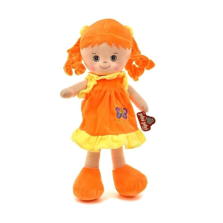 Muñeca De Tela Naranja