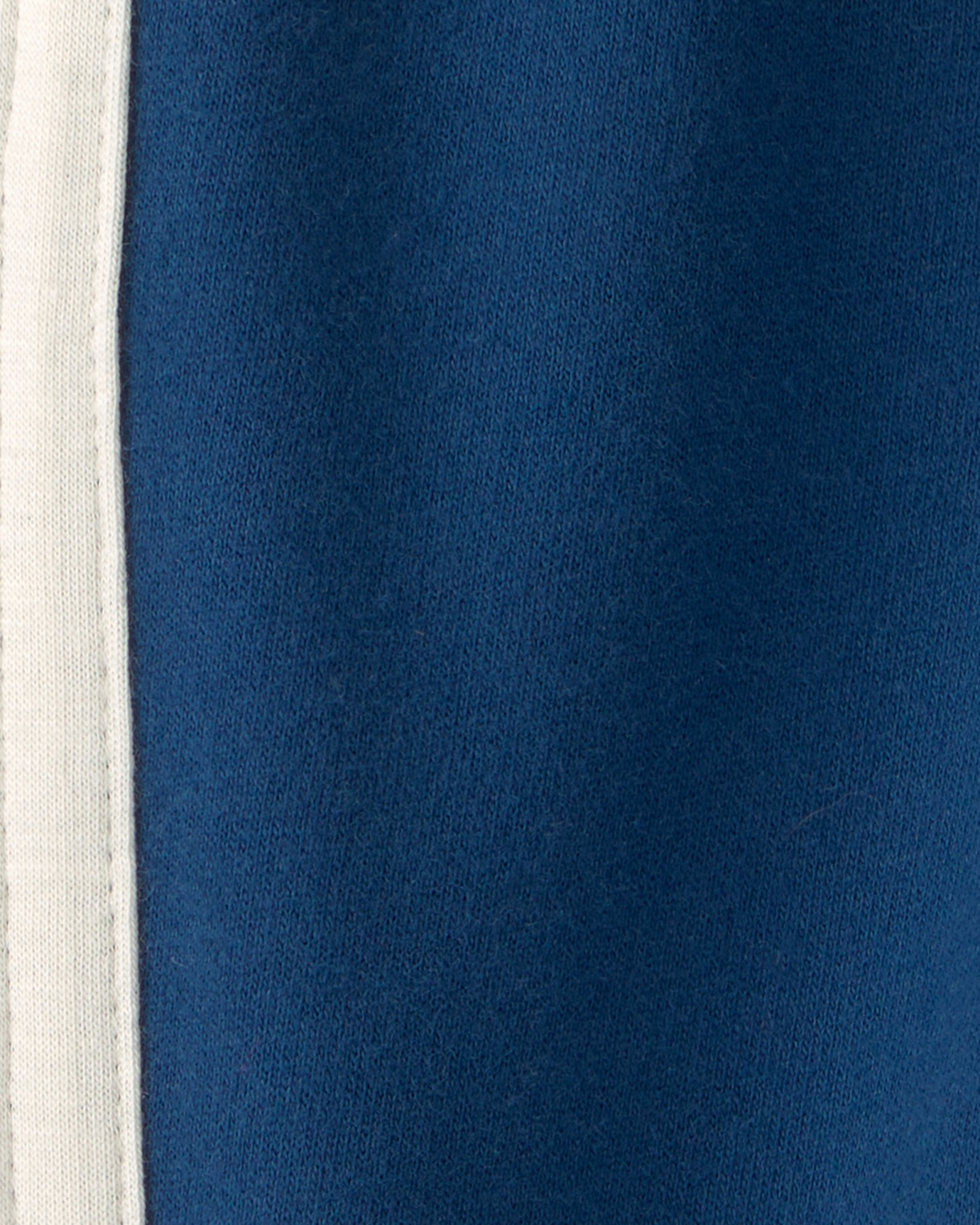 Pant deportivo de algodón, azul con franjas blancas Sin color
