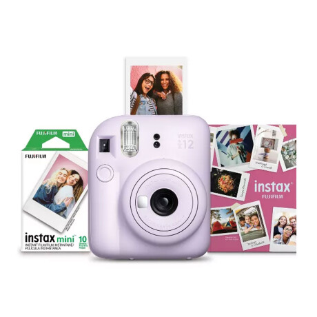 Cámara Fujifilm Instax Mini 12 Lilac Purple con 10 Mini Film Cámara Fujifilm Instax Mini 12 Lilac Purple con 10 Mini Film