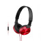 Auriculares SONY plegables con manos libres MDR-ZX310AP RED