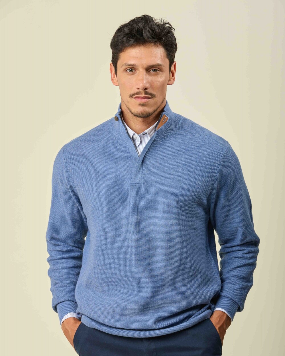 Buzo Algodón Medio Cierre Jean