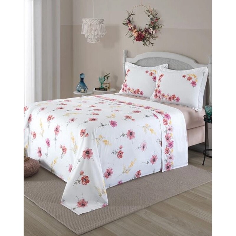 Juego de Sábanas Estampadas King Size Dohler Florence 200 Hilos 100% Algodón Juego de Sábanas Estampadas King Size Dohler Florence 200 Hilos 100% Algodón