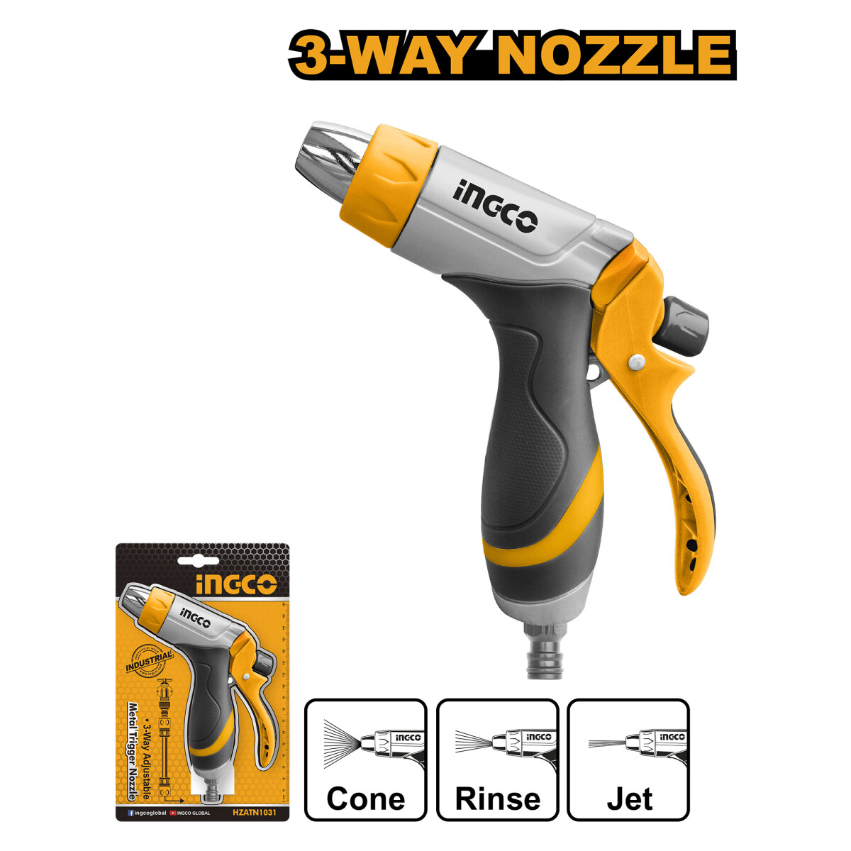 RIEGO METALICO PUNTERO INGCO HZATN1031 