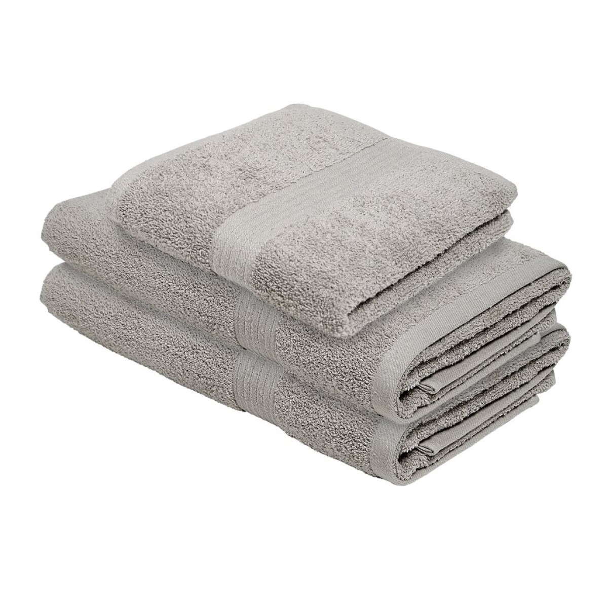 SET 3 TOALLAS: 40x70 + 2*70x140CM ALGODON BEIGE CANNON 