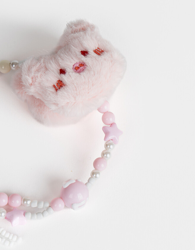 Accesorios De Celular Varios Accesorios Celular Strap Para Celular Con Peluche De Chanchito - Rosa Claro