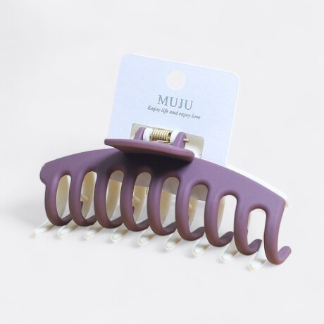 Pinza Para Cabello 2 Colores Lila Y Blanco