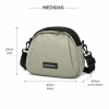 Bandolera de Dama en Tela Impermeable con Correa Ajustable Salvia