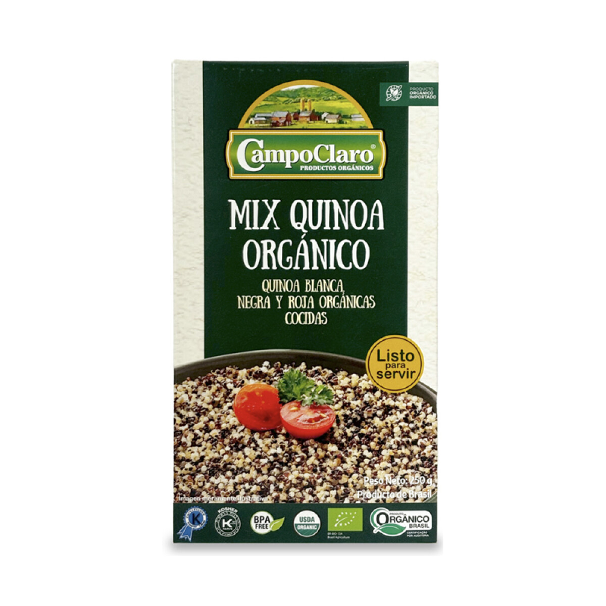 Mix quinoa cocido 250g Campo Claro 