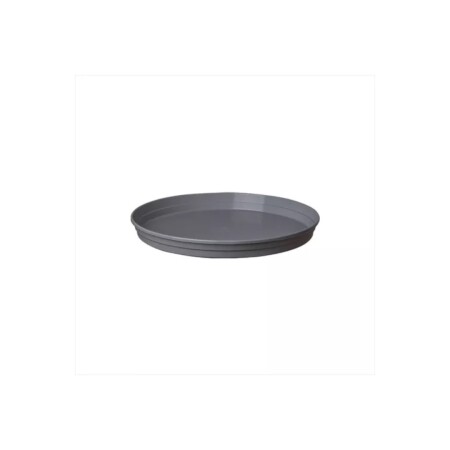 PLATO MACETA REDONDO 20CM NEGRO