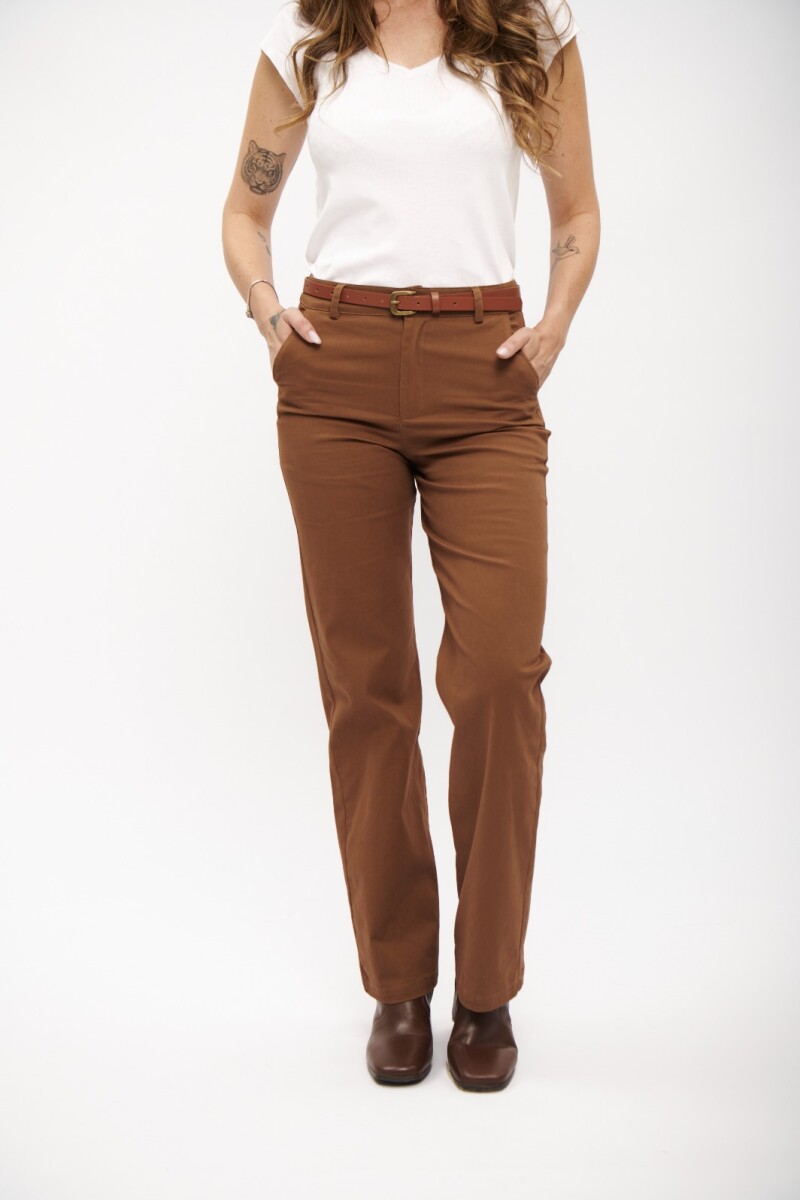 PANTALON WIDE ACTIVE CHOCOLATE