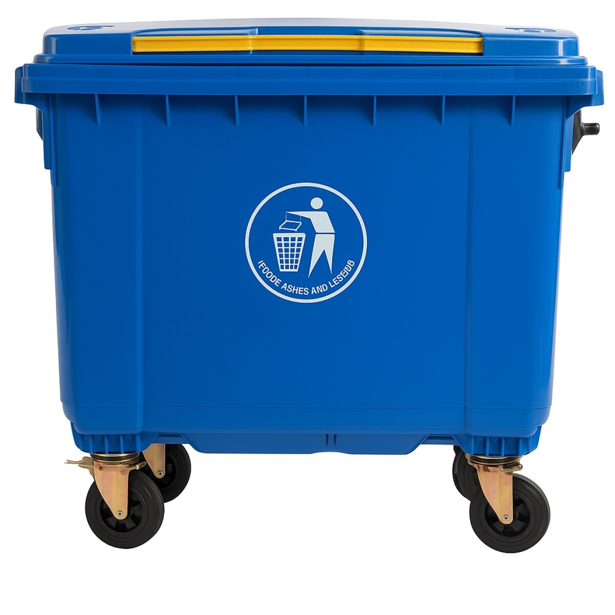 Contenedor De Residuos Azul - 660 Litros 